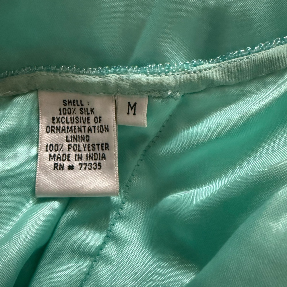 Scala Aqua Beaded Halter Dress - Picture 8 of 8